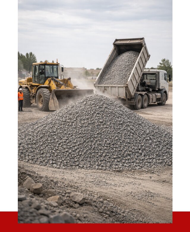 Купить щебень с доставкой в Мысках от 2536 руб. | ПРОНЕРУДМси