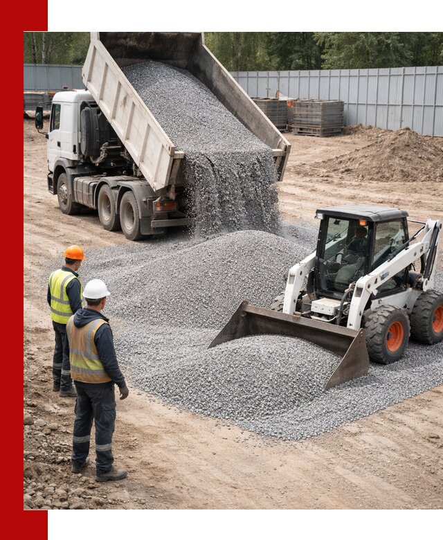 Доставка и продажа гранитного щебня фракции 0-5 в Мысках