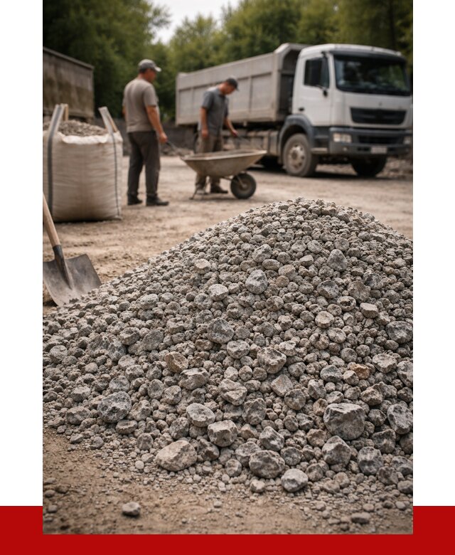 Гранитный щебень фракция 20-40 в Мысках от 3246 руб. ПРОНЕРУДМси