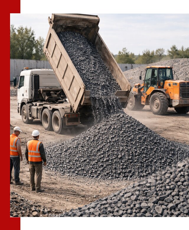 Доставка и продажа щебня габбро-диабаза в Мысках