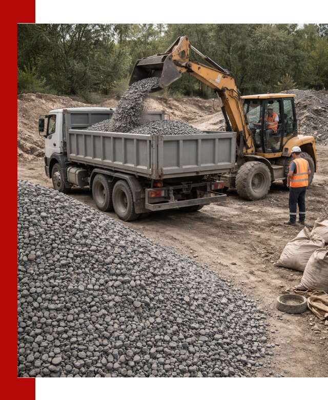 Доставка гравийного щебня в Мысках оптом и в розницу