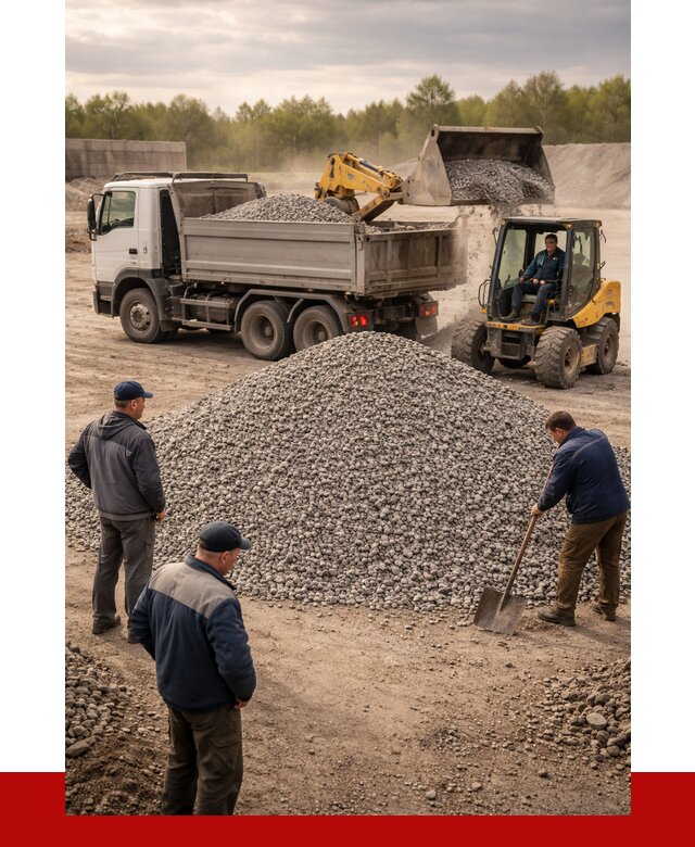 Гравийный щебень фракция 5-20 в Мысках от 2434 р. ПРОНЕРУДМси