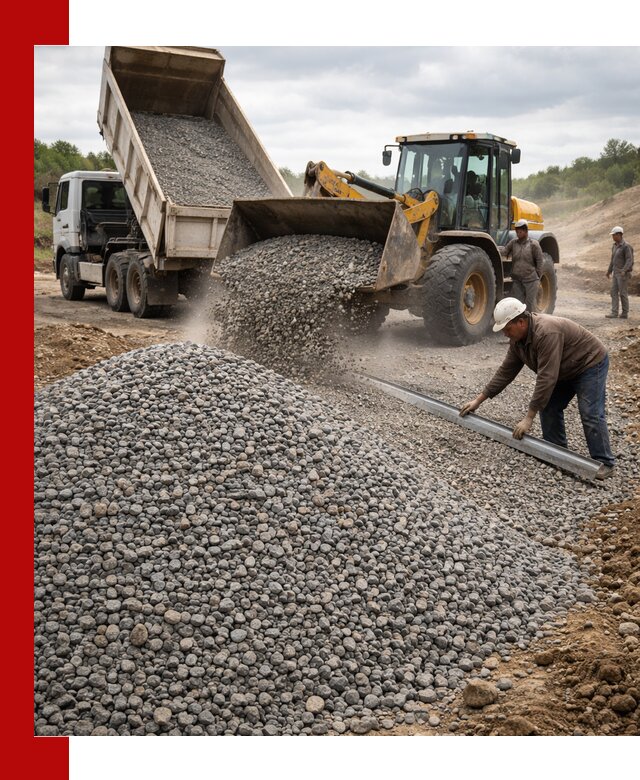 Гравийный щебень фракция 5-20 с доставкой в Мысках