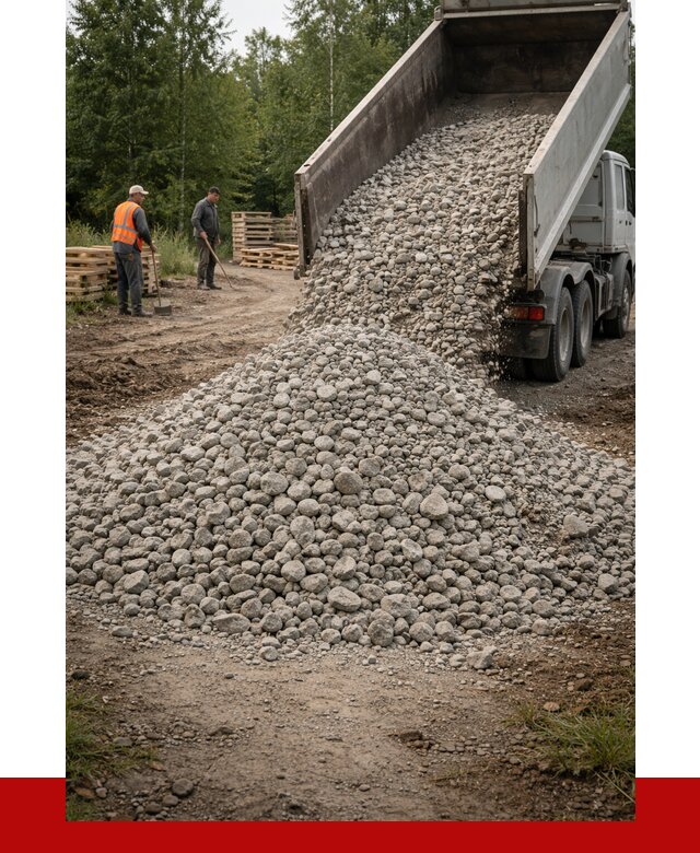 гравийный щебень фракция 70-120 в Мысках от 2485 р. ПРОНЕРУДМси