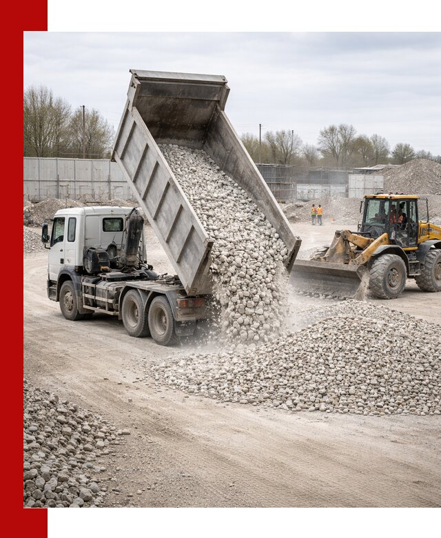 Доставка и продажа известнякового щебня в Мысках