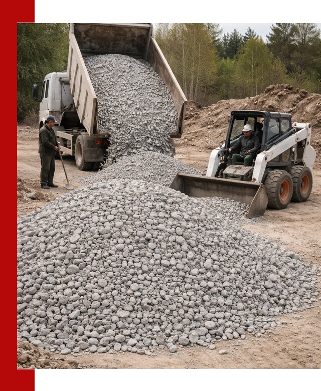 Доставка доломитового щебня в Мысках напрямую от карьера