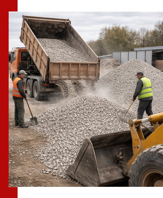 Доломитовый щебень фракции 5-20 с доставкой в Мысках