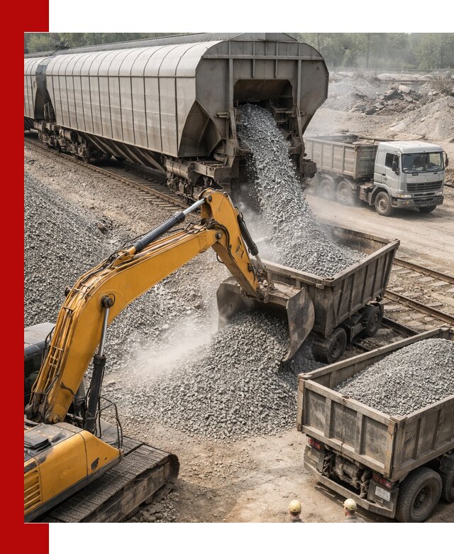 Доставка железнодорожного щебня в Мысках крупными партиями быстрого отгруза