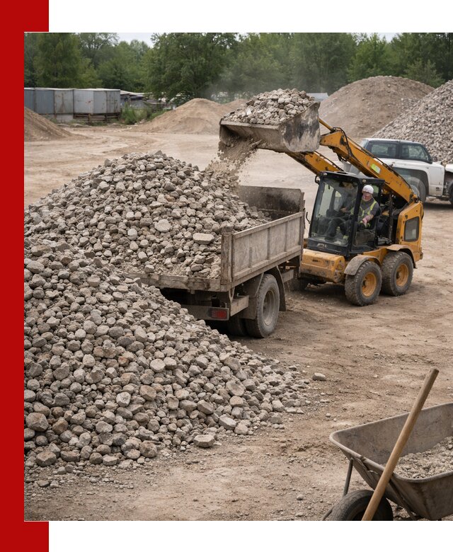 Доставка вторичного щебня в Мысках для строительных работ