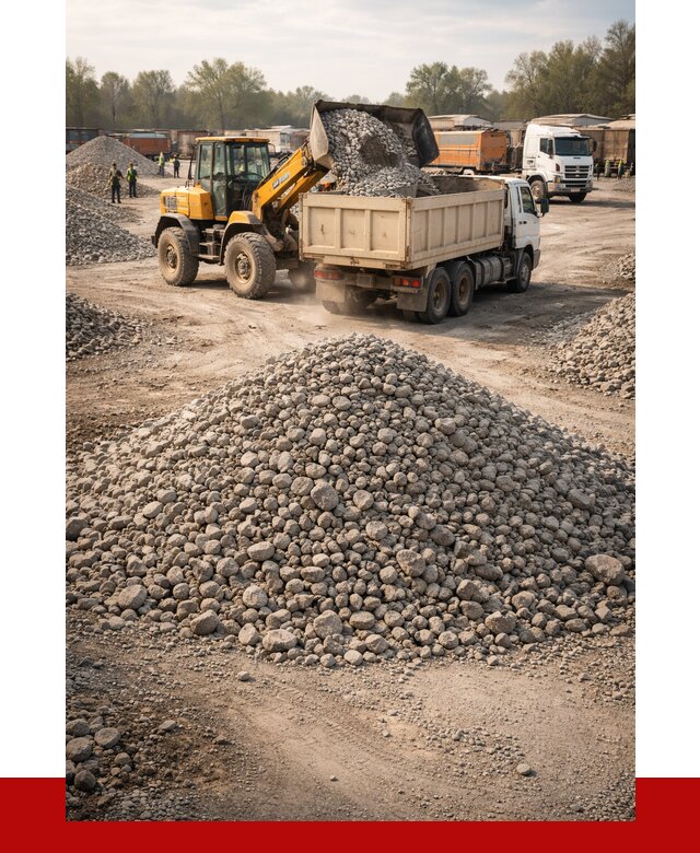 Вторичный щебень фракция 40-70 в Мысках от 1765 р, ПРОНЕРУДМси