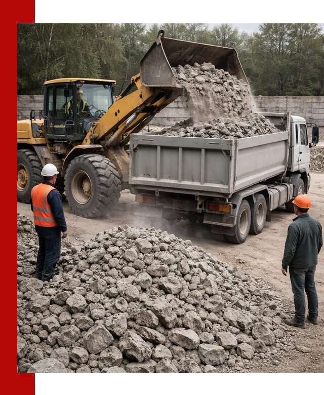 Вторичный щебень фракция 70–150 в Мысках с доставкой