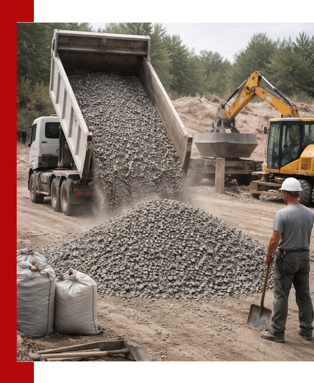 Доставка и продажа бетонного щебня в Мысках