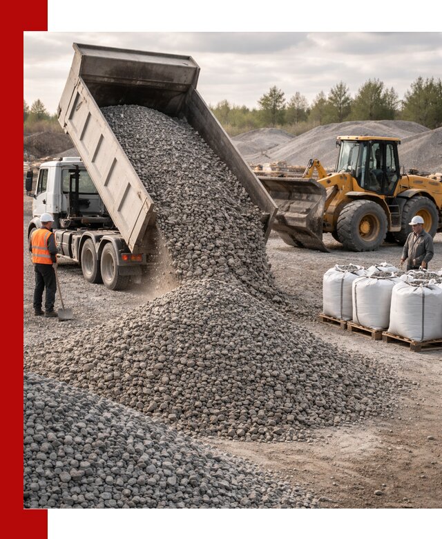 Бетонный щебень фракция 5–20 с доставкой в Мысках