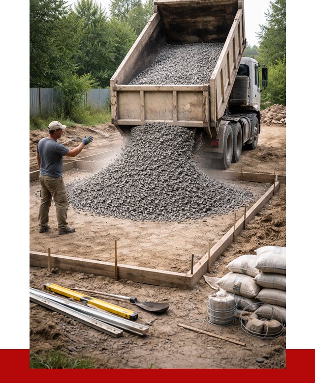 Купить щебень для фундамента в Мысках от 4564 р. | ПРОНЕРУДМси