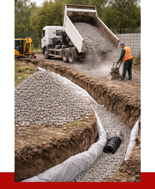 Щебень для дренажа в Мысках от 1876 р., ПРОНЕРУДМси доставка