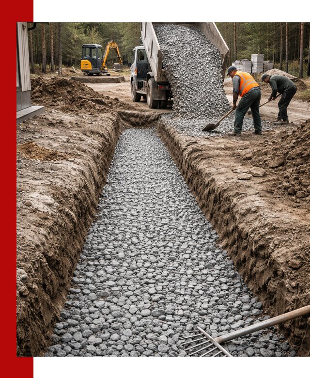 Щебень для дренажа с доставкой в Мысках высокого качества