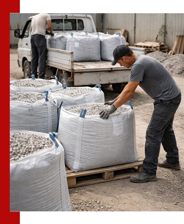 Доставка щебня в мешках по выгодным ценам в Мысках