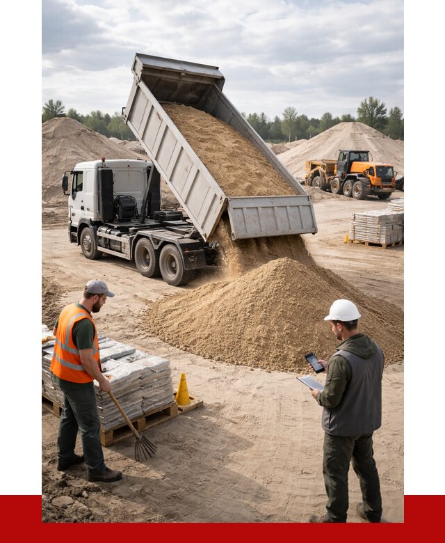 Карьерный песок с доставкой в Мысках от 3651 р. ПРОНЕРУДМси