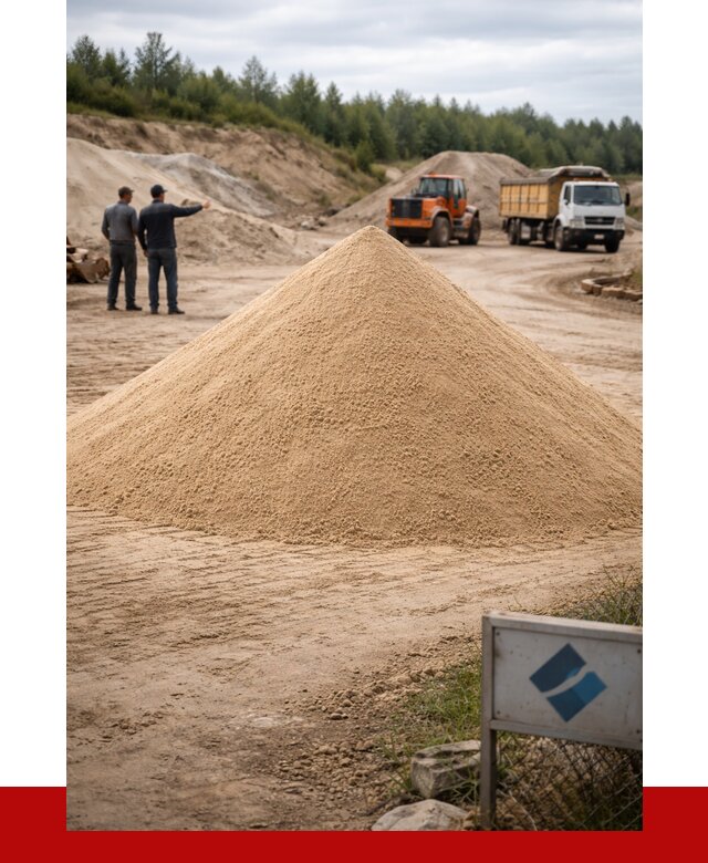 Карьерный песок навалом в Мысках от 1826 р. | ПРОНЕРУДМси