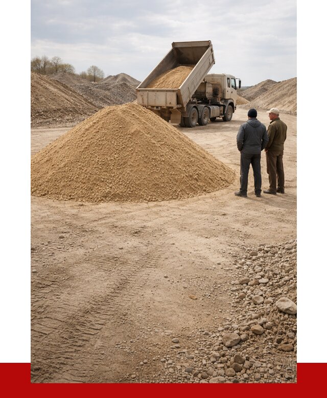 Карьерный песок крупнозернистый в Мысках от 8622 р | ПРОНЕРУДМси