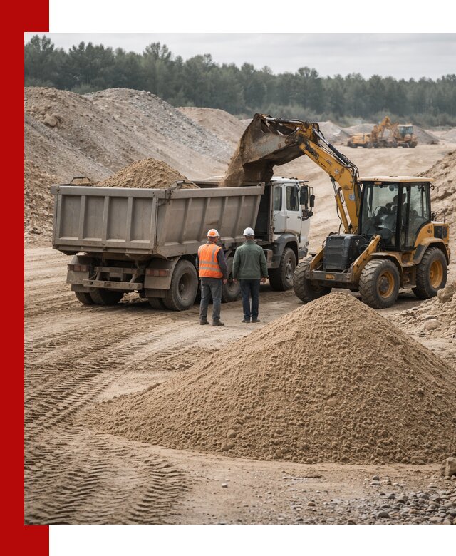 Карьерный среднезернистый песок с доставкой в Мысках