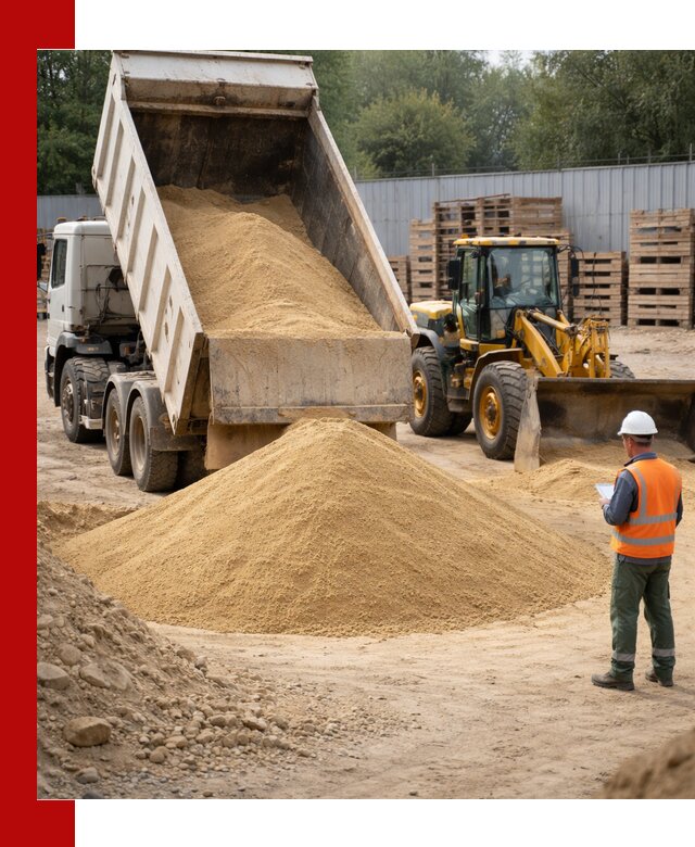 Доставка карьерного мелкозернистого песка в Мысках