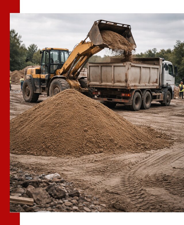 Доставка речного песка навалом в Мысках быстро и выгодно