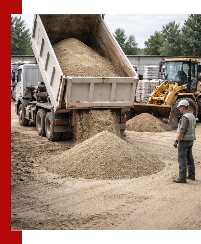 Поставка и доставка песка для бетона в Мысках