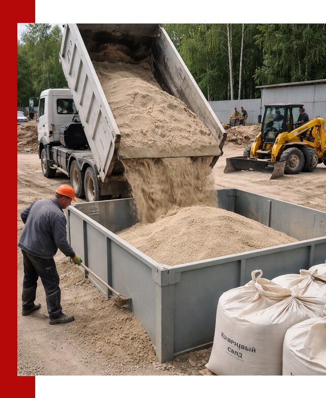 Кварцевый песок для фильтра в Мысках — доставка и качество