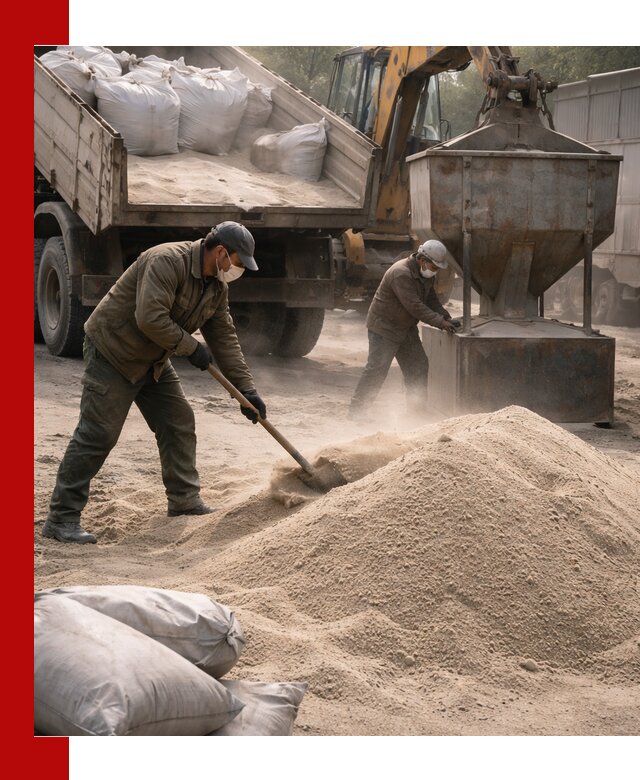 Кварцевый песок для пескоструя в Мысках — доставка и качество