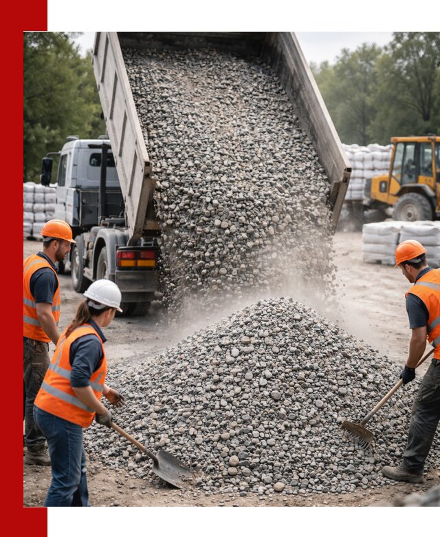 Доставка гравия и камня в Мысках оптом и в розницу