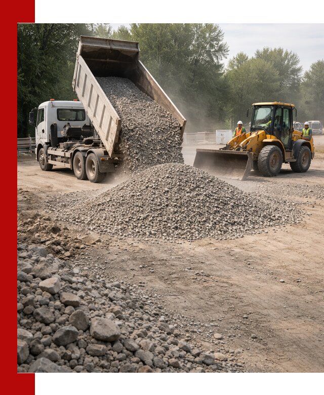 Гравий фракция 5–20 доставка в Мысках оптом и в розницу