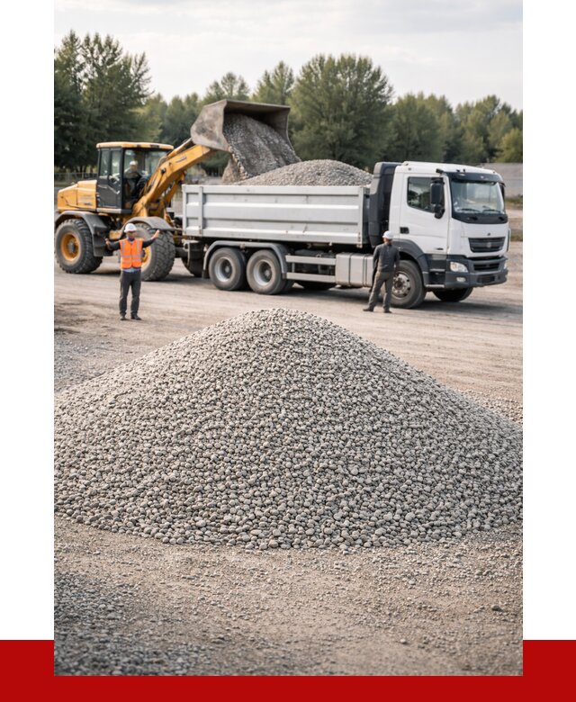 Купить мытый гравий в Мысках от 3550 р, доставка ПРОНЕРУДМси
