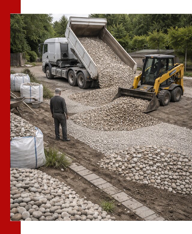 Доставка морской гальки оптом и в розницу в Мысках