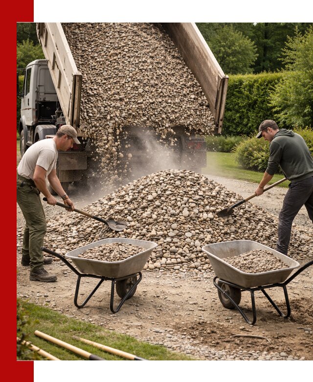 Доставка и продажа декоративной гальки в Мысках