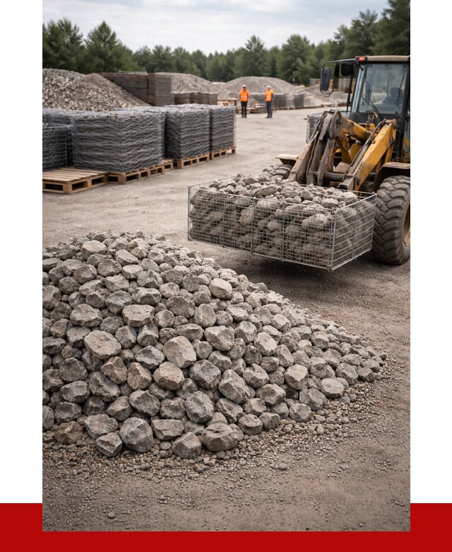 Камень для габионов фракция 70-150 в Мысках от 4260 р. | ПРОНЕРУДМси