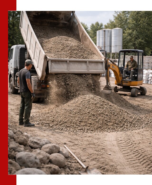 Доставка ПГС С3 в Мысках самосвалами и миксерами