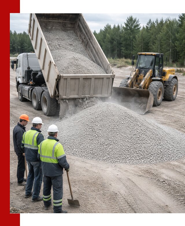 Известняковый отсев 0-5 доставка в Мысках быстро и выгодно