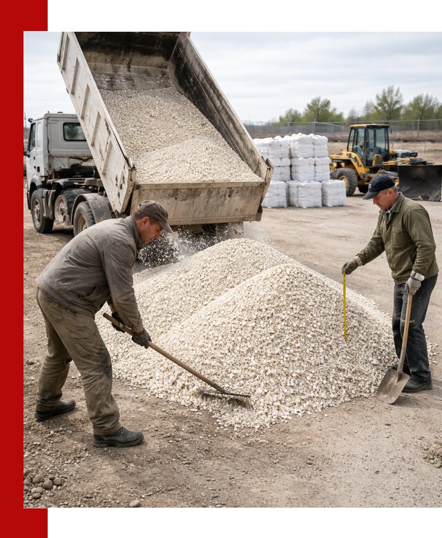 Мраморная крошка с доставкой и разгрузкой в Мысках