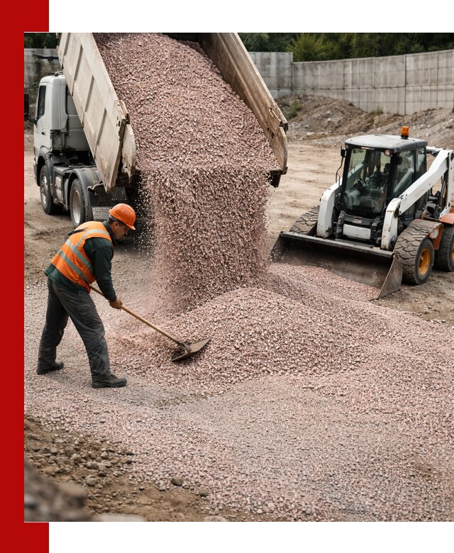 Крошка розовый гранит с доставкой в Мысках от производителя