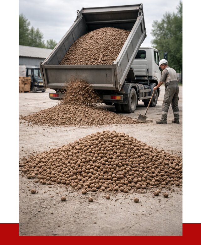 Керамзит с доставкой в Мысках от 4260 р. за м3 | ПРОНЕРУДМси