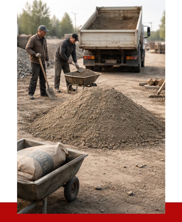 Цементно-песчаная смесь М150 в Мысках от 4767 р. | ПРОНЕРУДМси