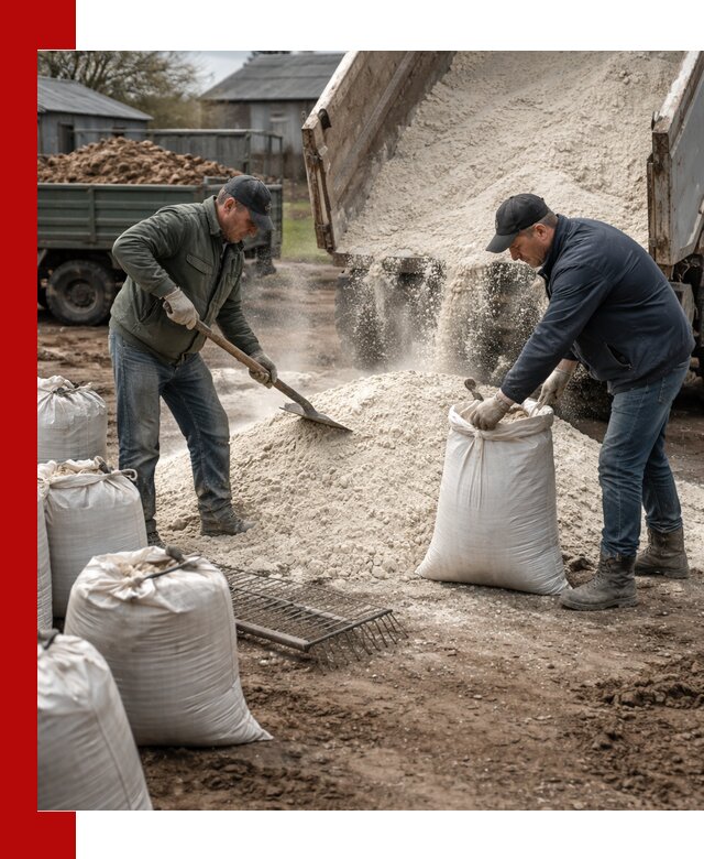 Доставка извести пушонки в Мысках оптом и мелким оптом