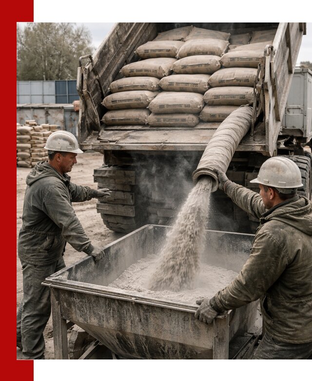 Доставка цемента М400 в Мысках оптом и в розницу