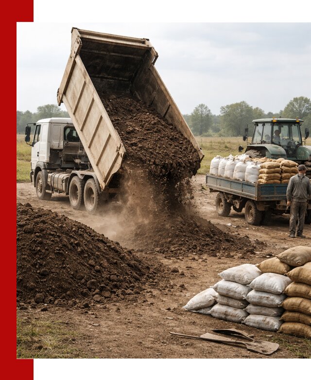 Доставка грунта и удобрений оптом в Мысках для сельхоз и строительства
