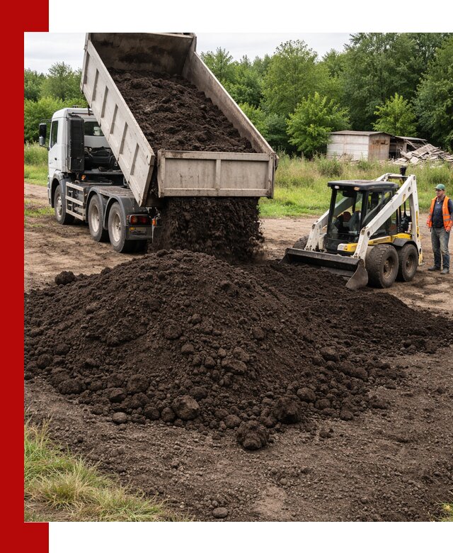 Поставка плодородной земли с доставкой самосвалом в Мысках