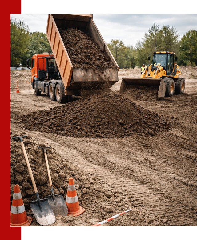 Поставка и доставка планировочного грунта в Мысках