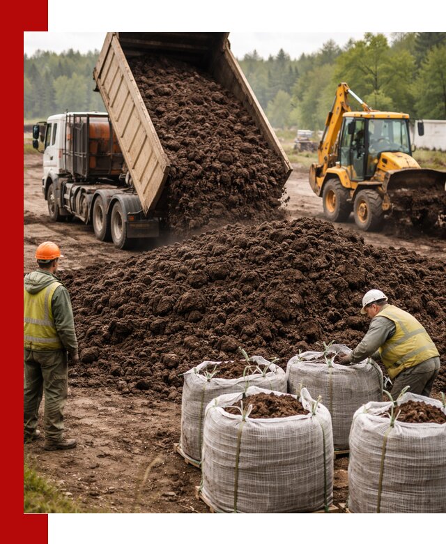 Доставка нейтрального торфа в Мысках оптом и в розницу