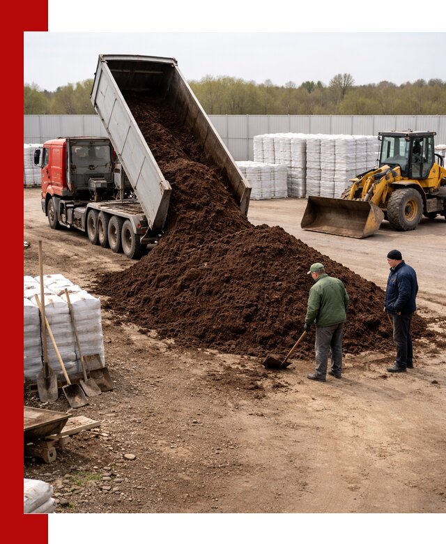 Доставка торфяных смесей оптом и в розницу в Мысках