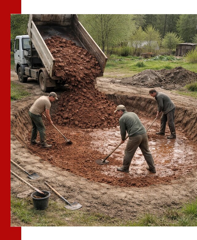 Купить качественную глину для пруда в Мысках